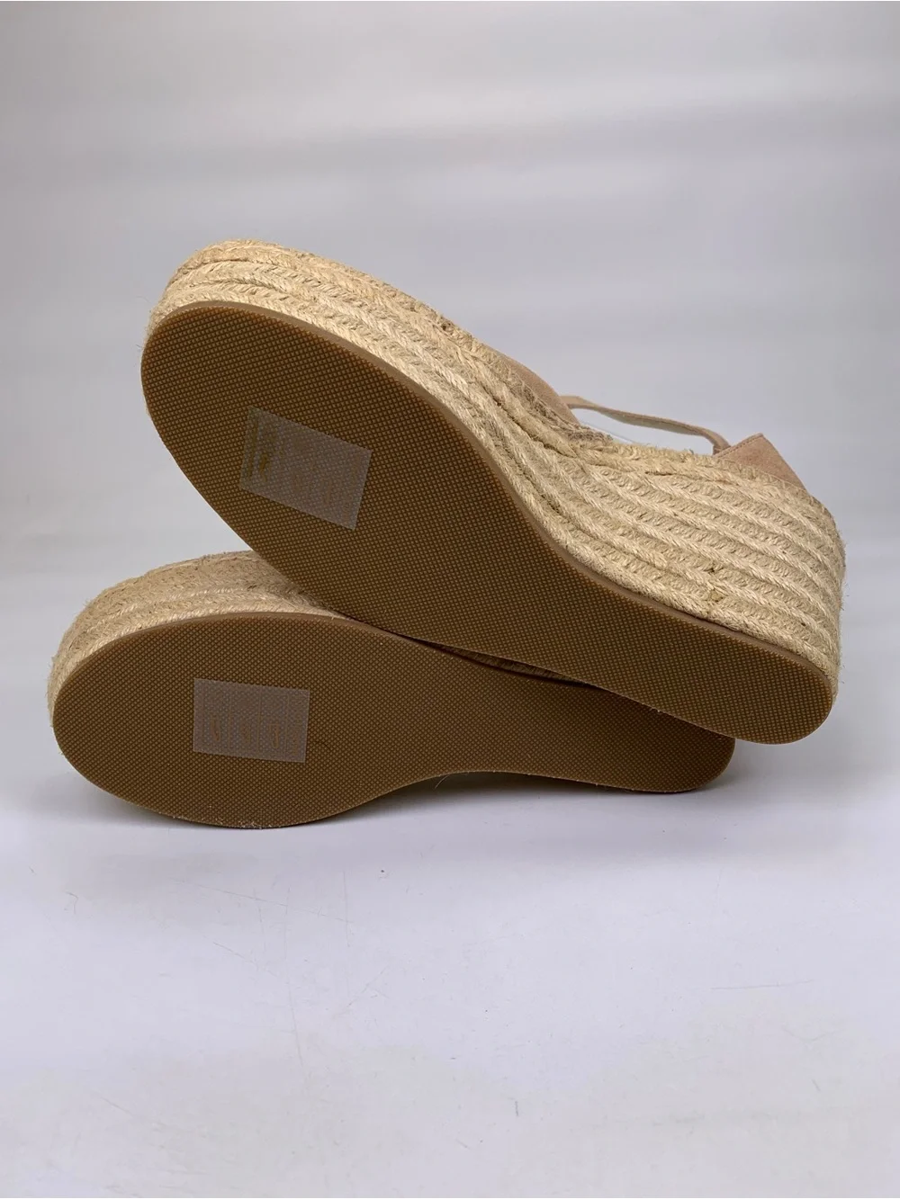 NEW! Soludos Positano Women Platform Wedge Sandals Size 11.0 M, Desert Tan Suede